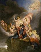 George Hayter The Angels Ministering to Christ, painted in 1849 oil